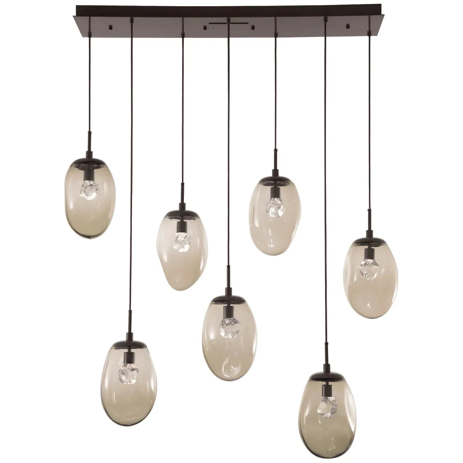 Hammerton Studio - Nebula Meteo Linear Multi-Port, 7-Light - PLB0067-07-FB-ZB-C01-L1 | Montreal Lighting & Hardware
