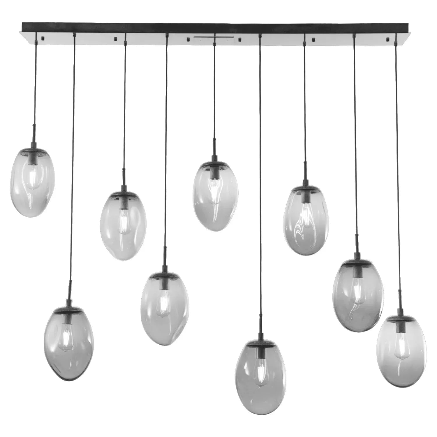 Hammerton Studio - Nebula Meteo Linear Multi-Port, 9-Light - PLB0063-09-MB-S-C01-E2 | Montreal Lighting & Hardware