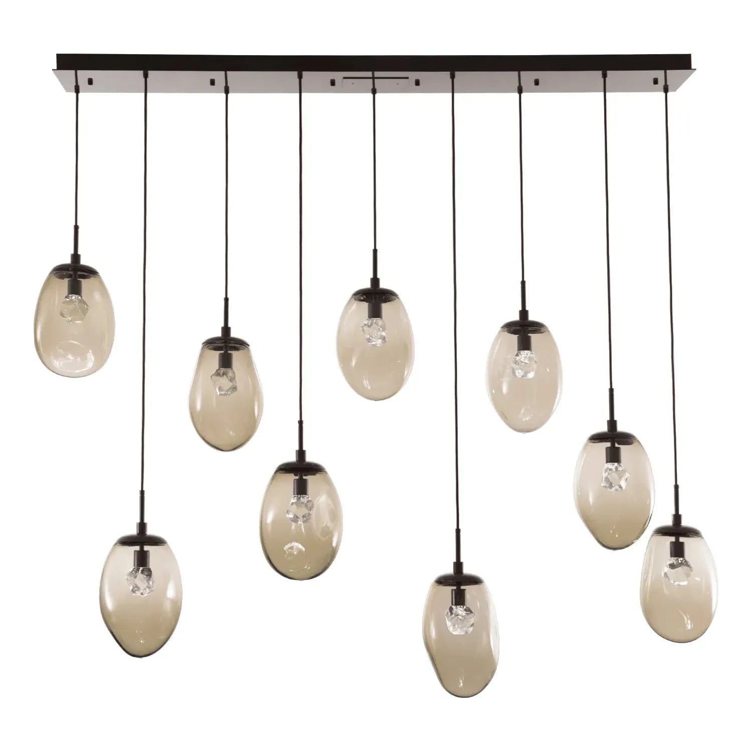 Hammerton Studio - Nebula Meteo Linear Multi-Port, 9-Light - PLB0067-09-FB-ZB-C01-L1 | Montreal Lighting & Hardware