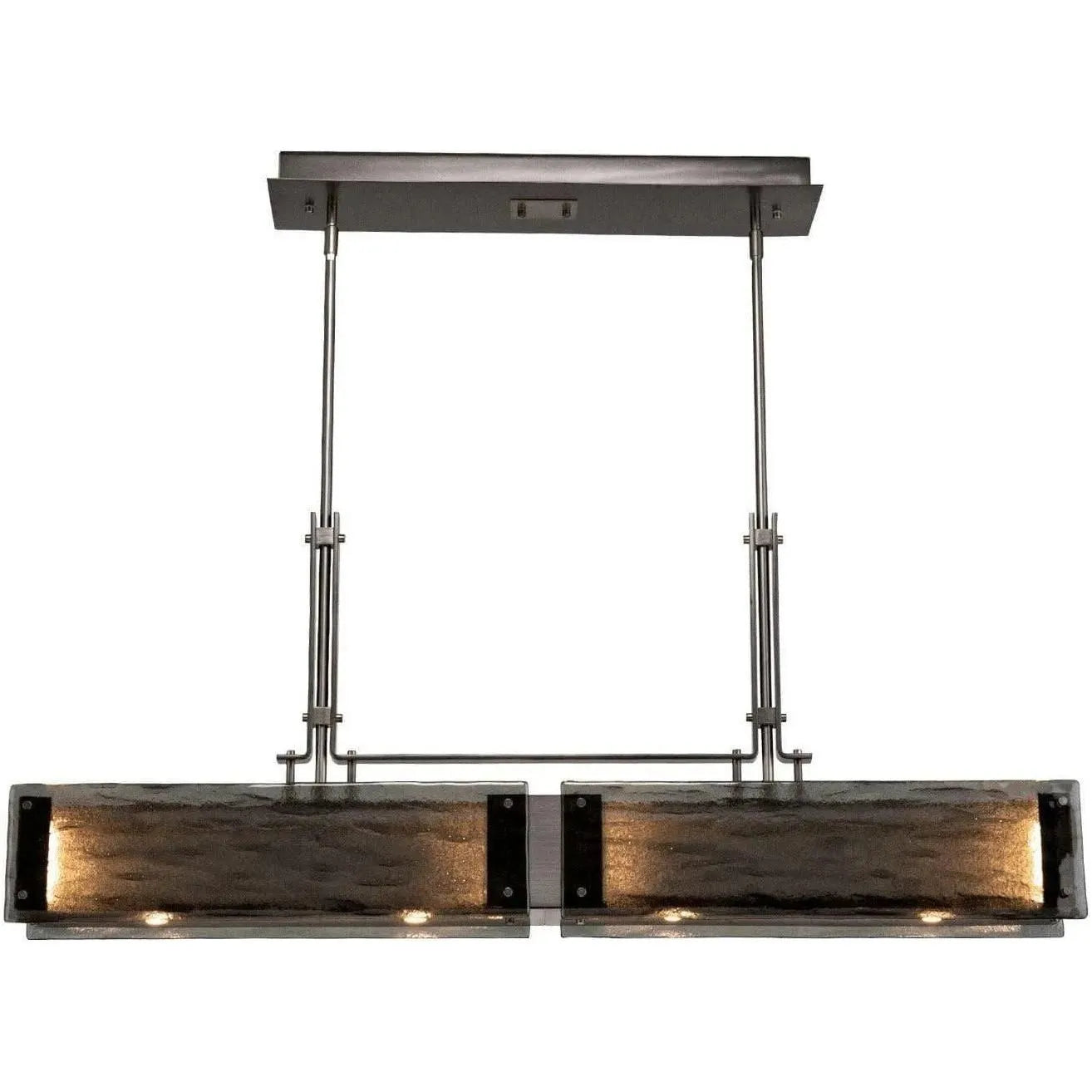 Hammerton Studio - Nebula Meteo Square Multi-Port, 12-Light - CHB0063-12-GB-A-C01-E2 | Montreal Lighting & Hardware