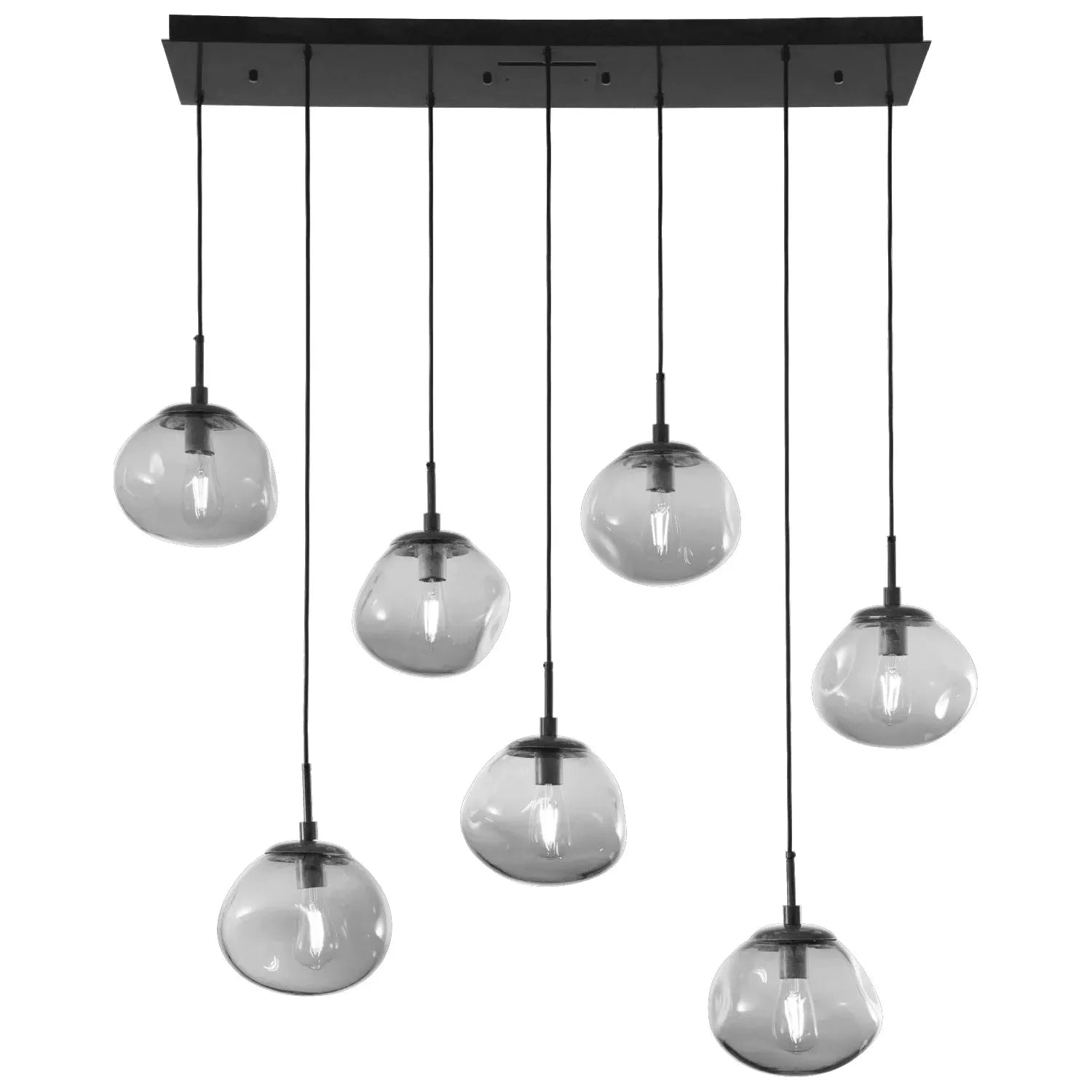 Hammerton Studio - Nebula Nova Linear Multi-Port, 7-Light - PLB0064-07-MB-S-C01-E2 | Montreal Lighting & Hardware
