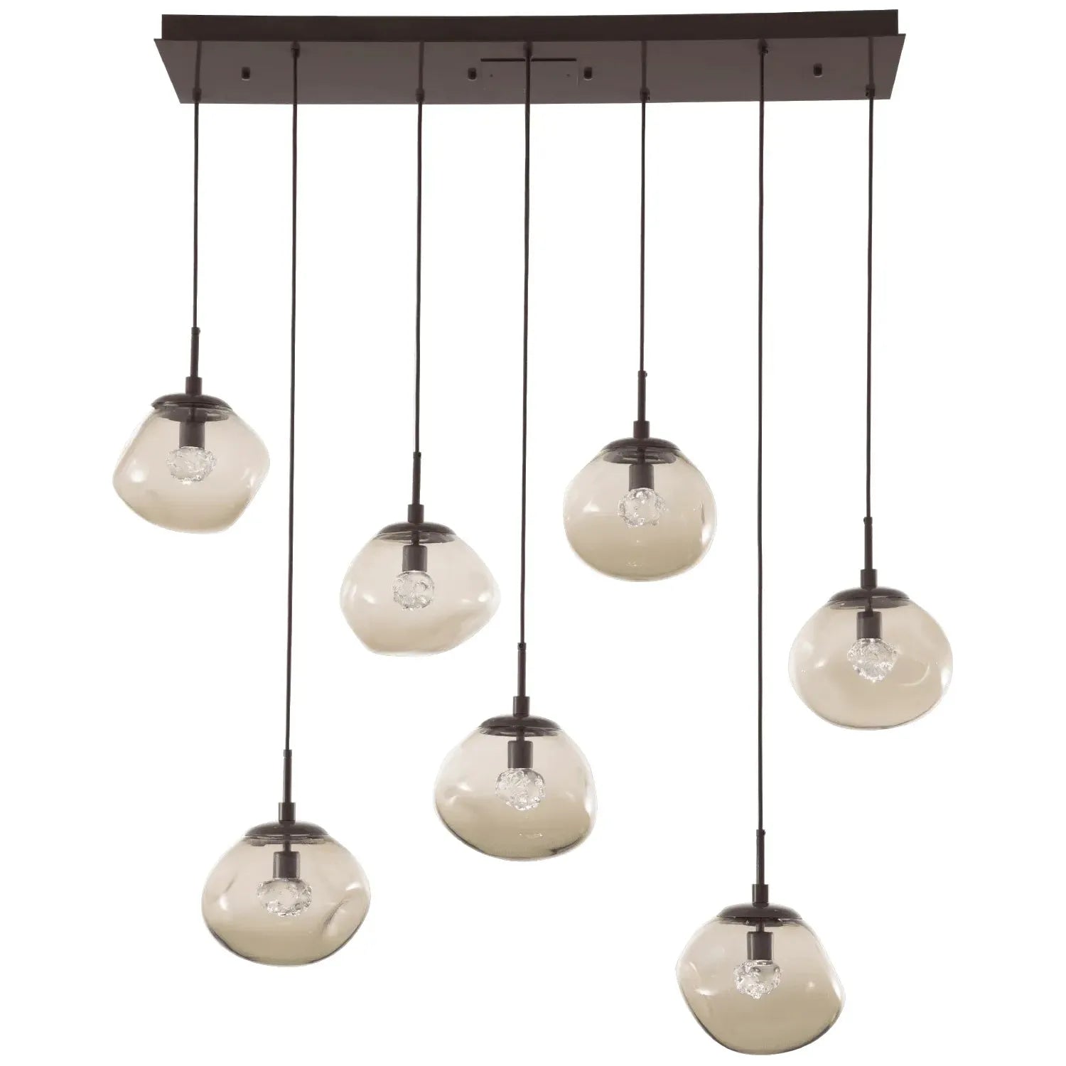 Hammerton Studio - Nebula Nova Linear Multi-Port, 7-Light - PLB0068-07-FB-FB-C01-L1 | Montreal Lighting & Hardware