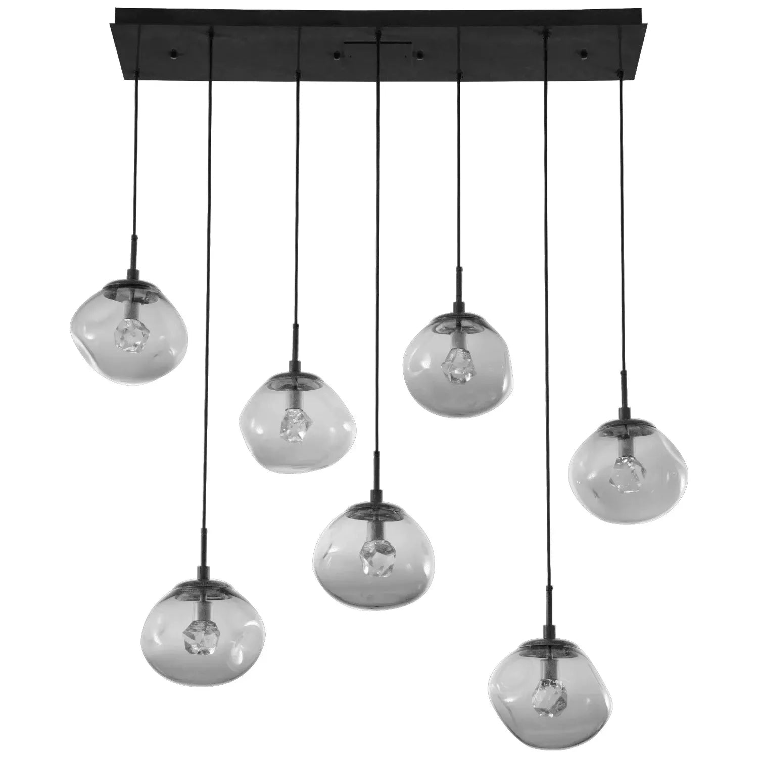 Hammerton Studio - Nebula Nova Linear Multi-Port, 7-Light - PLB0068-07-MB-ZS-C01-L1 | Montreal Lighting & Hardware