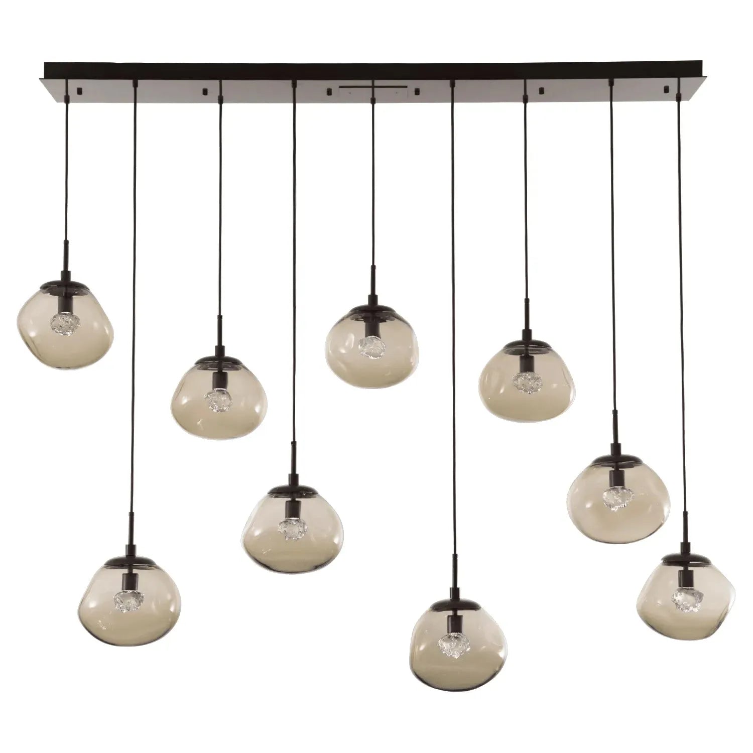 Hammerton Studio - Nebula Nova Linear Multi-Port, 9-Light - PLB0068-09-FB-FB-C01-L1 | Montreal Lighting & Hardware