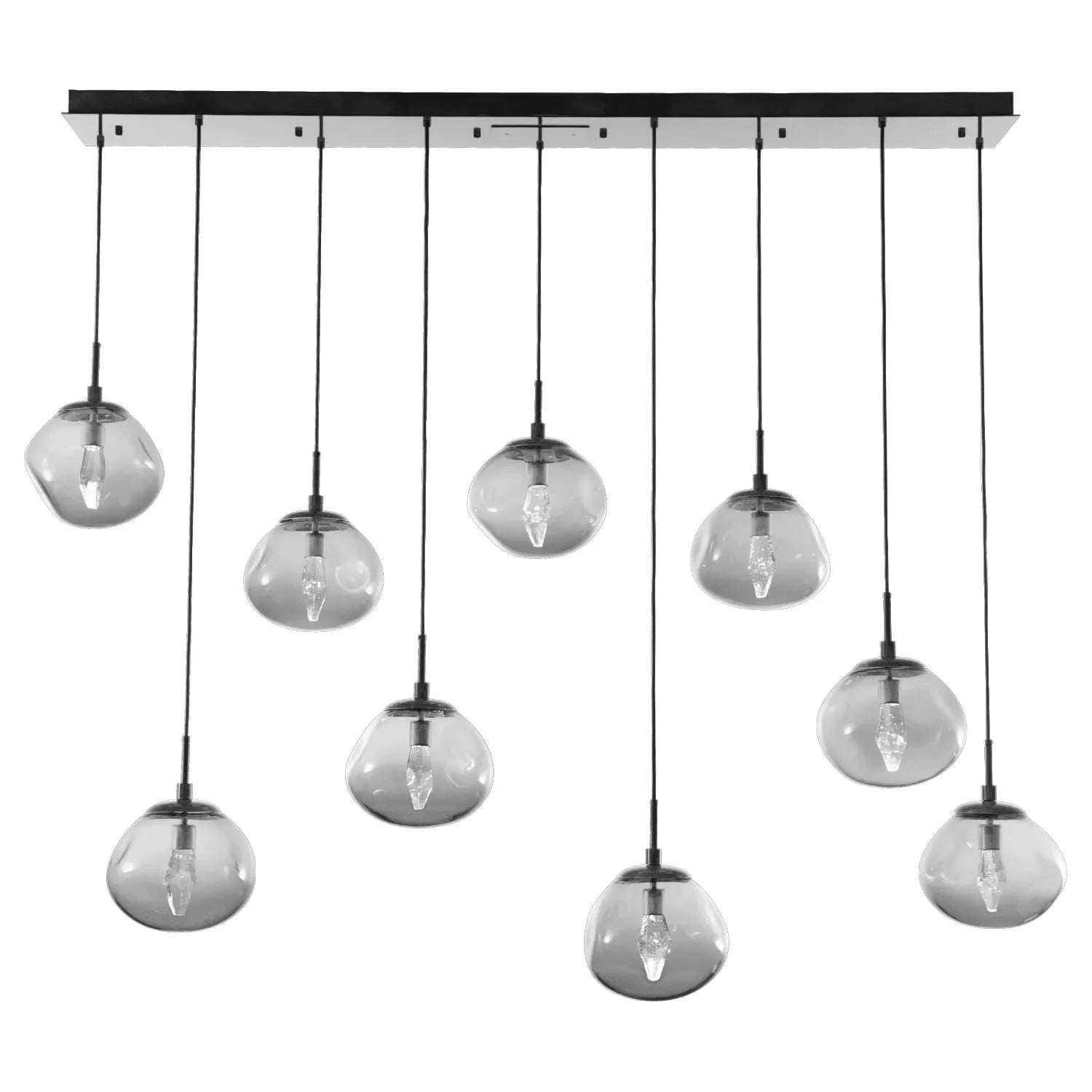 Hammerton Studio - Nebula Nova Linear Multi-Port, 9-Light - PLB0068-09-MB-GS-C01-L1 | Montreal Lighting & Hardware