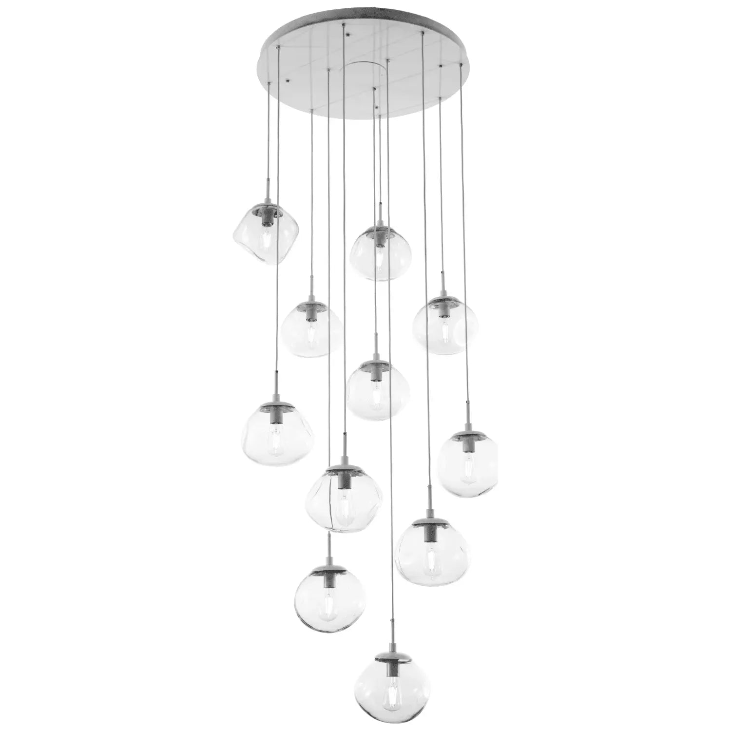 Hammerton Studio - Nebula Nova Round Multi-Port, 11-Light - CHB0064-11-BS-A-C01-E2 | Montreal Lighting & Hardware