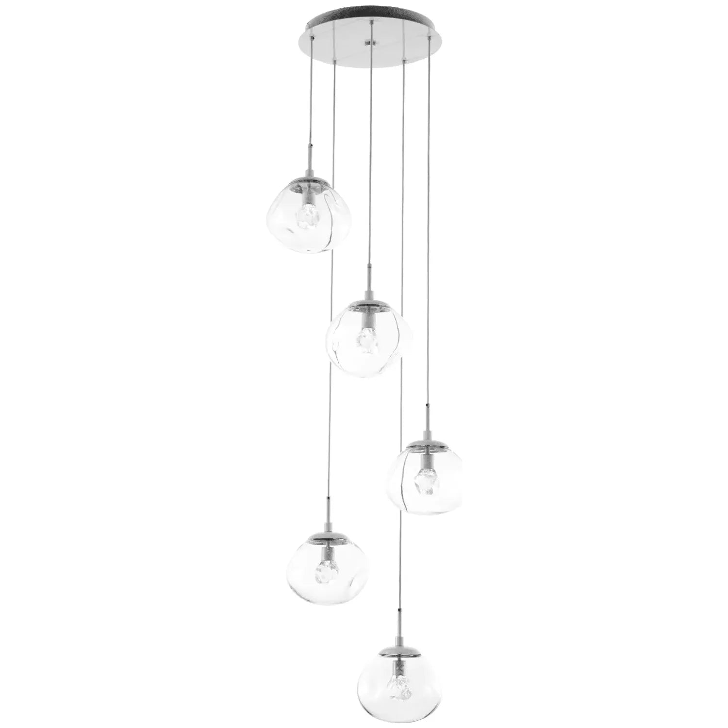 Hammerton Studio - Nebula Nova Round Multi-Port, 5-Light - CHB0068-05-BS-ZC-C01-L1 | Montreal Lighting & Hardware