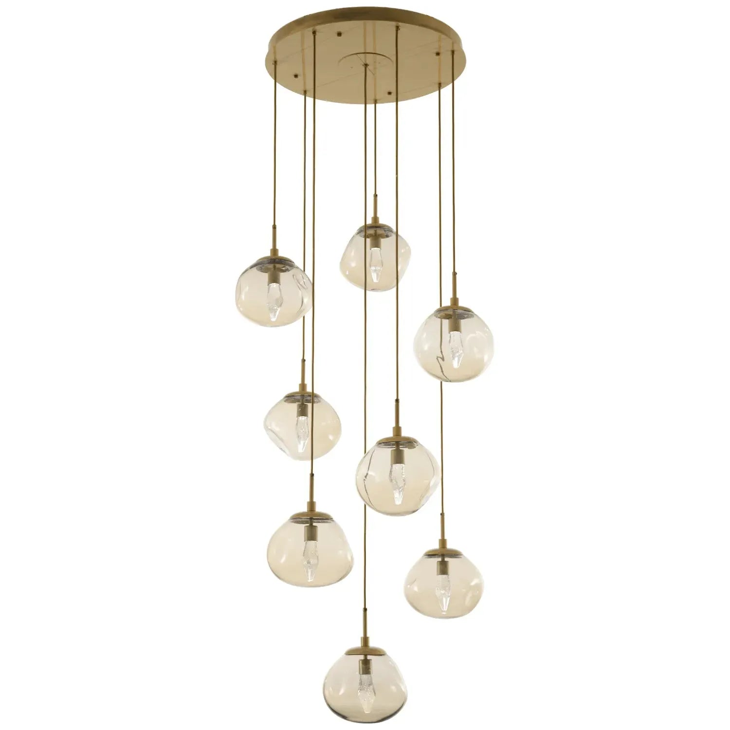 Hammerton Studio - Nebula Nova Round Multi-Port, 8-Light - CHB0068-08-GB-GA-C01-L1 | Montreal Lighting & Hardware