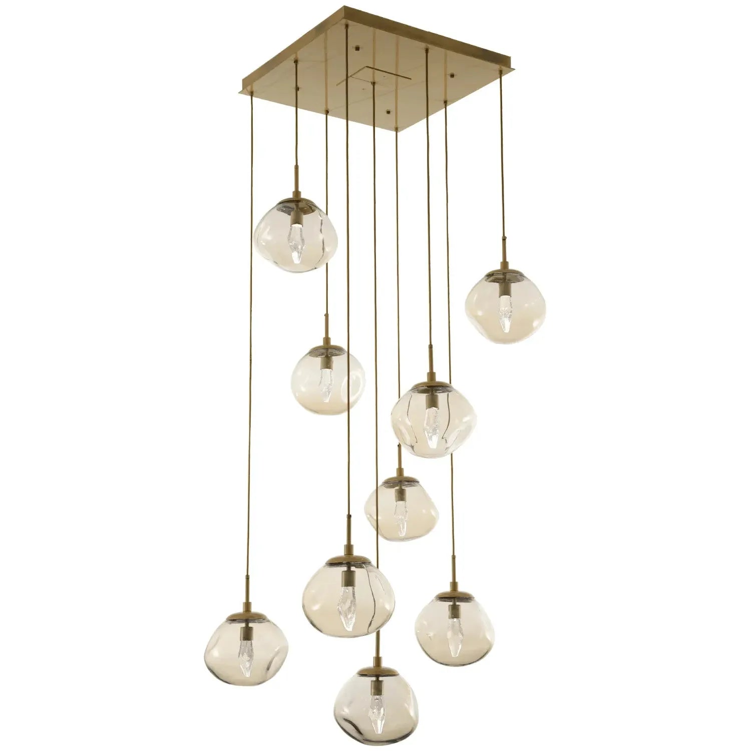Hammerton Studio - Nebula Nova Square Multi-Port, 9-Light - CHB0068-09-GB-GA-C01-L1 | Montreal Lighting & Hardware