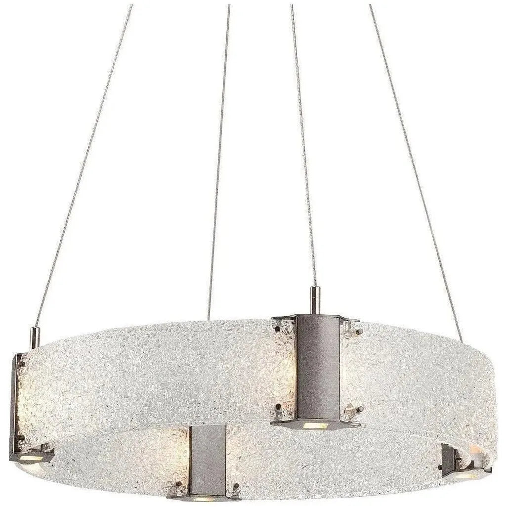 Hammerton Studio - Parallel Ring Chandelier, 24-Inch - CHB0042-24-SN-CR-CA1-L1 | Montreal Lighting & Hardware