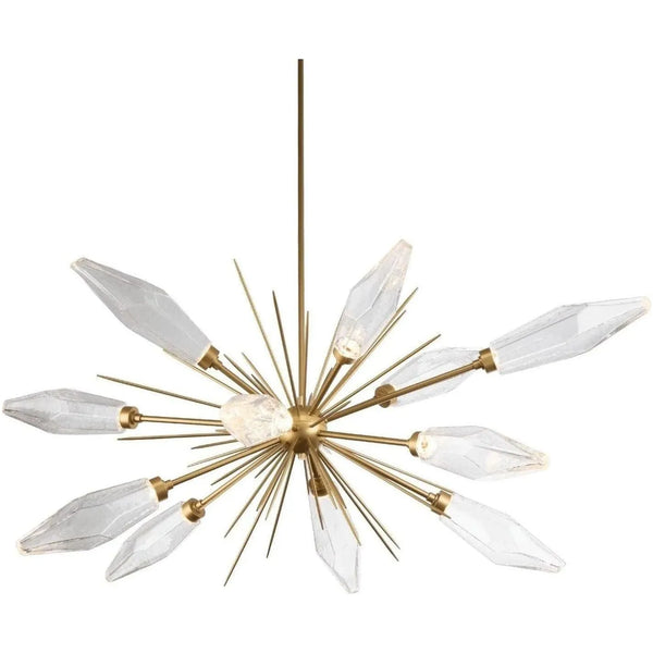 Starburst ovale en cristal de roche, 53 pouces