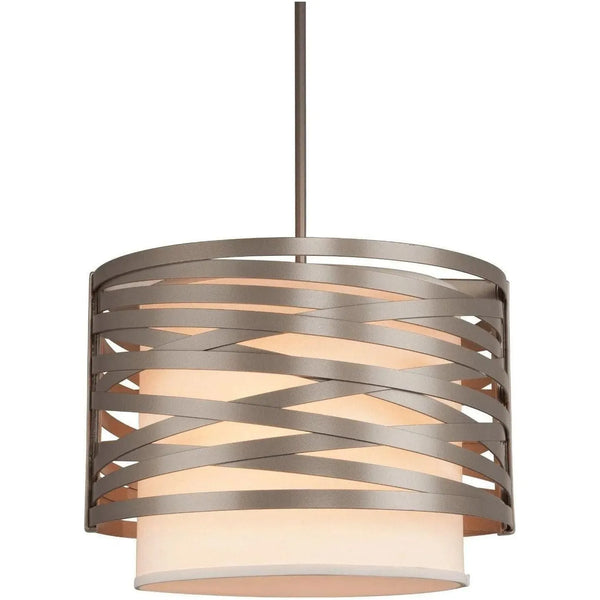 Tambour Tempest avec abat-jour en lin, 18 pouces