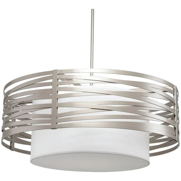 Tambour Tempest avec abat-jour en lin, 36 pouces