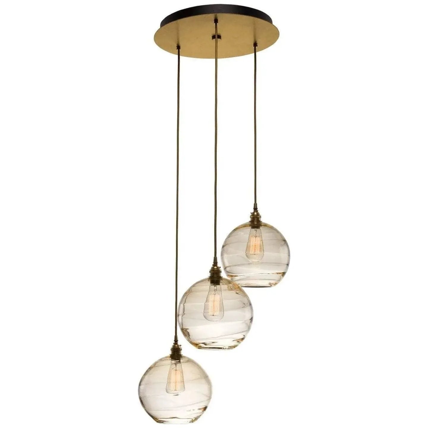 Hammerton Studio - Terra Round Multi-Port, 3-Light - CHB0047-03-GB-OA-C01-E2 | Montreal Lighting & Hardware