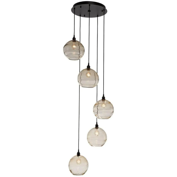 Multiport rond Terra, 5 lumières