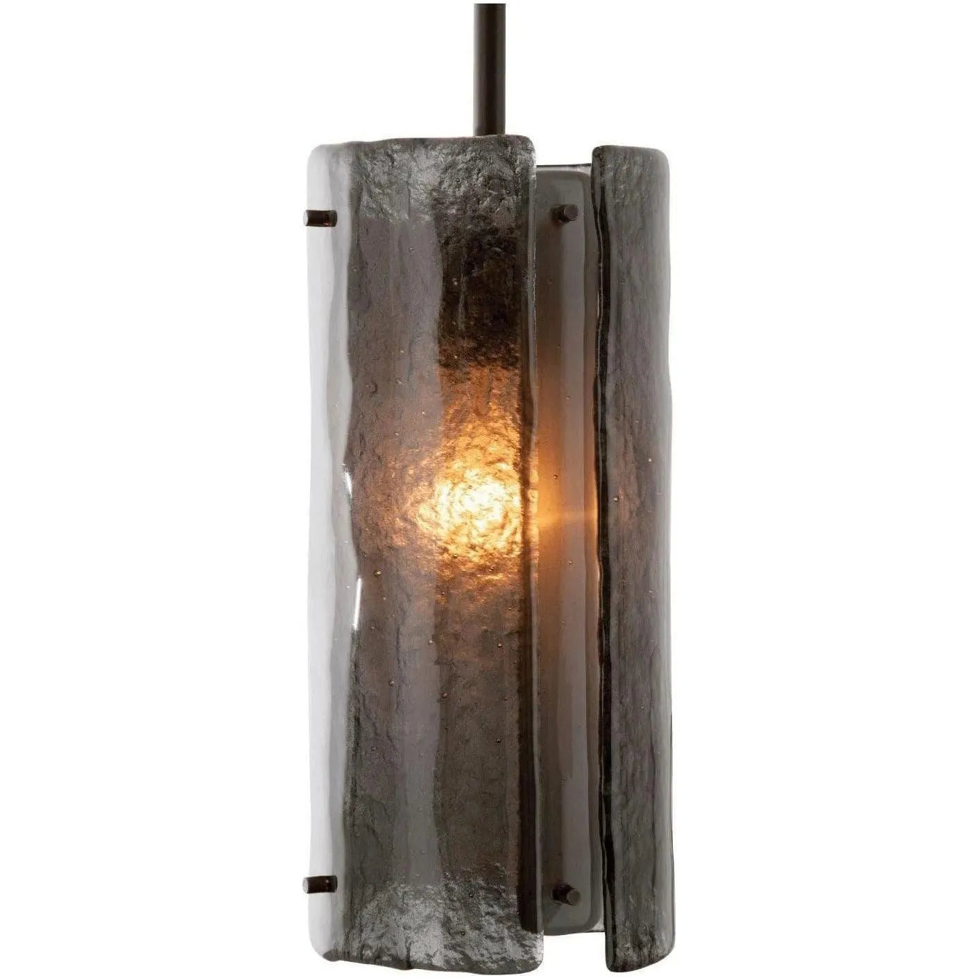 Hammerton Studio - Textured Glass Pendant, 12-Inch - LAB0044-12-FB-SG-C01-E2 | Montreal Lighting & Hardware