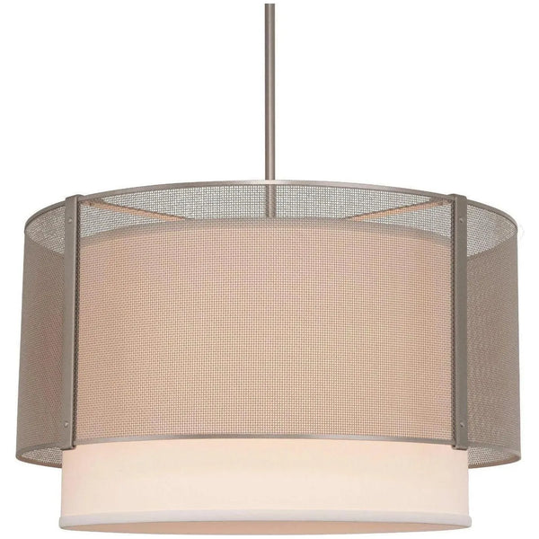 Tambour en maille Uptown avec abat-jour en lin, 24 pouces