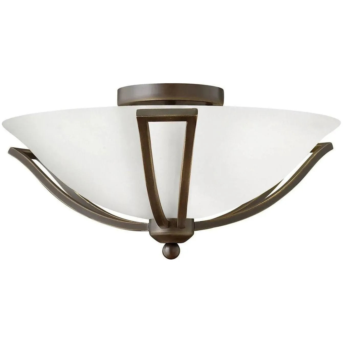 Hinkley Lighting - Bolla 16-Inch Semi-Flush Mount - 4660OB-OPAL | Montreal Lighting & Hardware