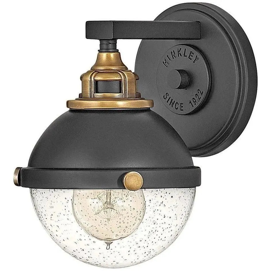 Hinkley Lighting - Fletcher 9-Inch Single Vanity - 5170BK | Montreal Lighting & Hardware