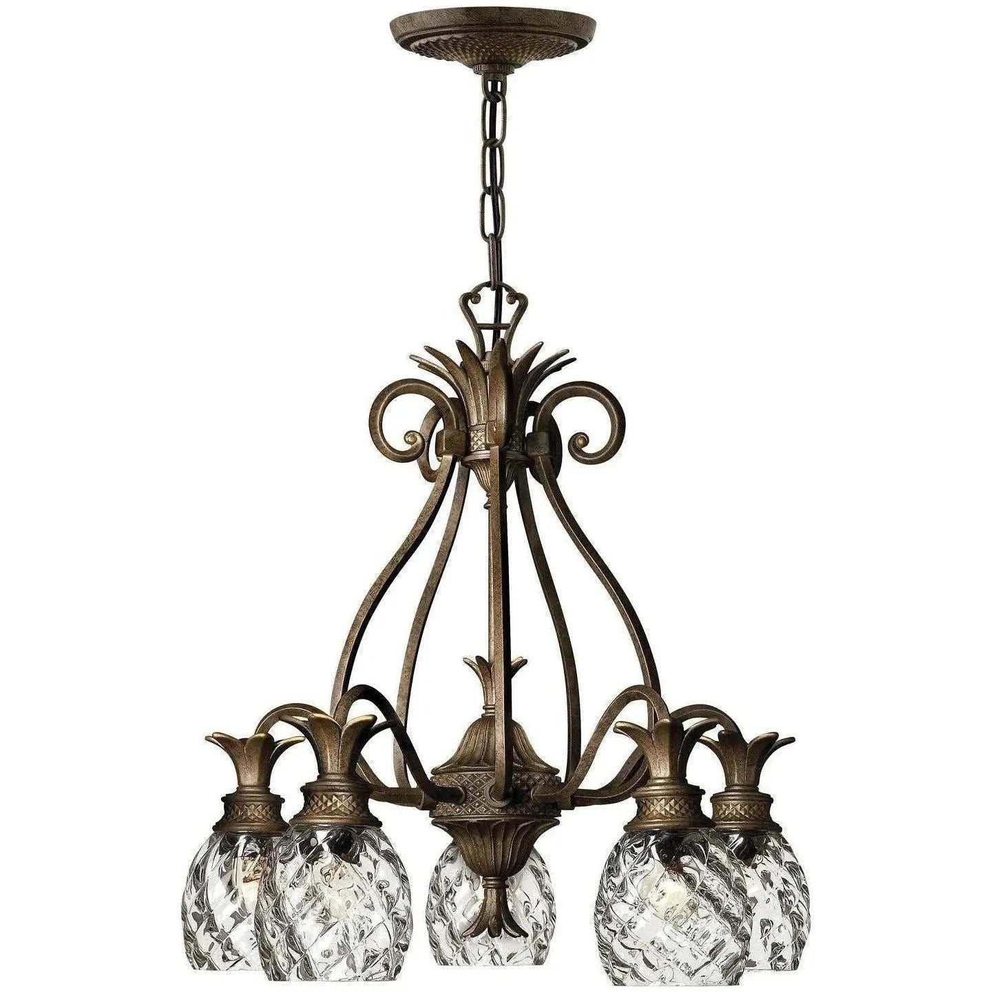 Hinkley Lighting - Plantation 22-Inch Chandelier - 4885PZ | Montreal Lighting & Hardware