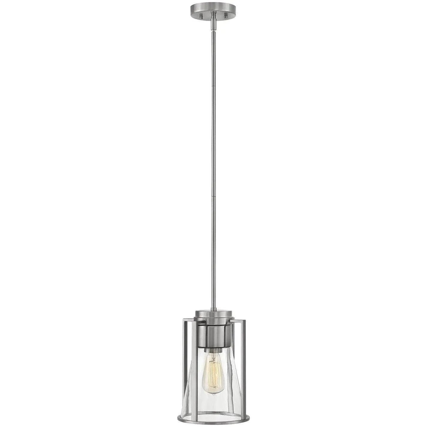 Hinkley Lighting - Refinery 7-Inch Pendant - 63307BN-CL | Montreal Lighting & Hardware