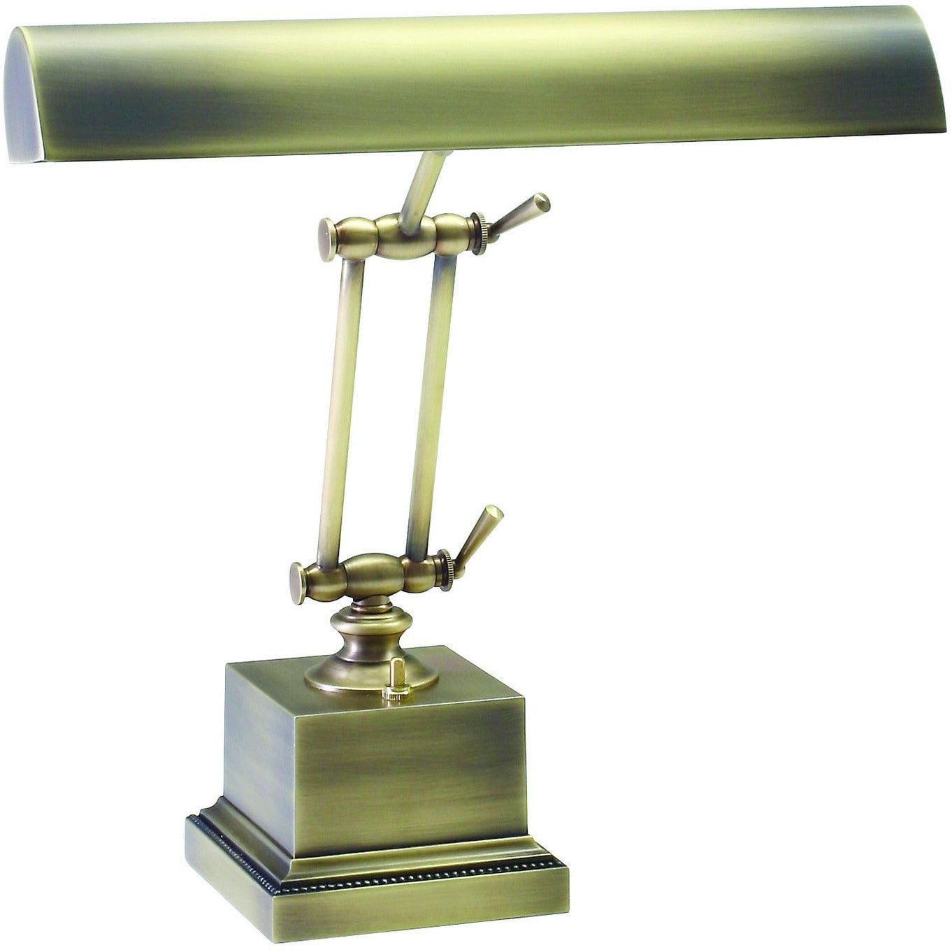 House of Troy - Piano Desk 14-Inch Two Light Lamp - P14-202-AB | Montreal Lighting & Hardware