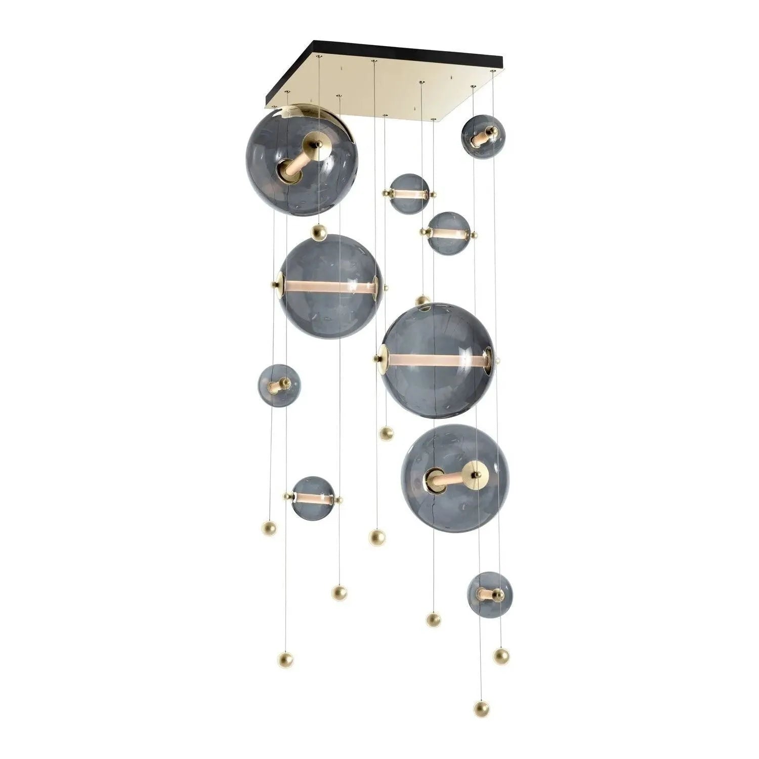 Hubbardton Forge - Abacus LED Square Multi-Light Pendant - 139051-LED-STND-86-YL0694 | Montreal Lighting & Hardware