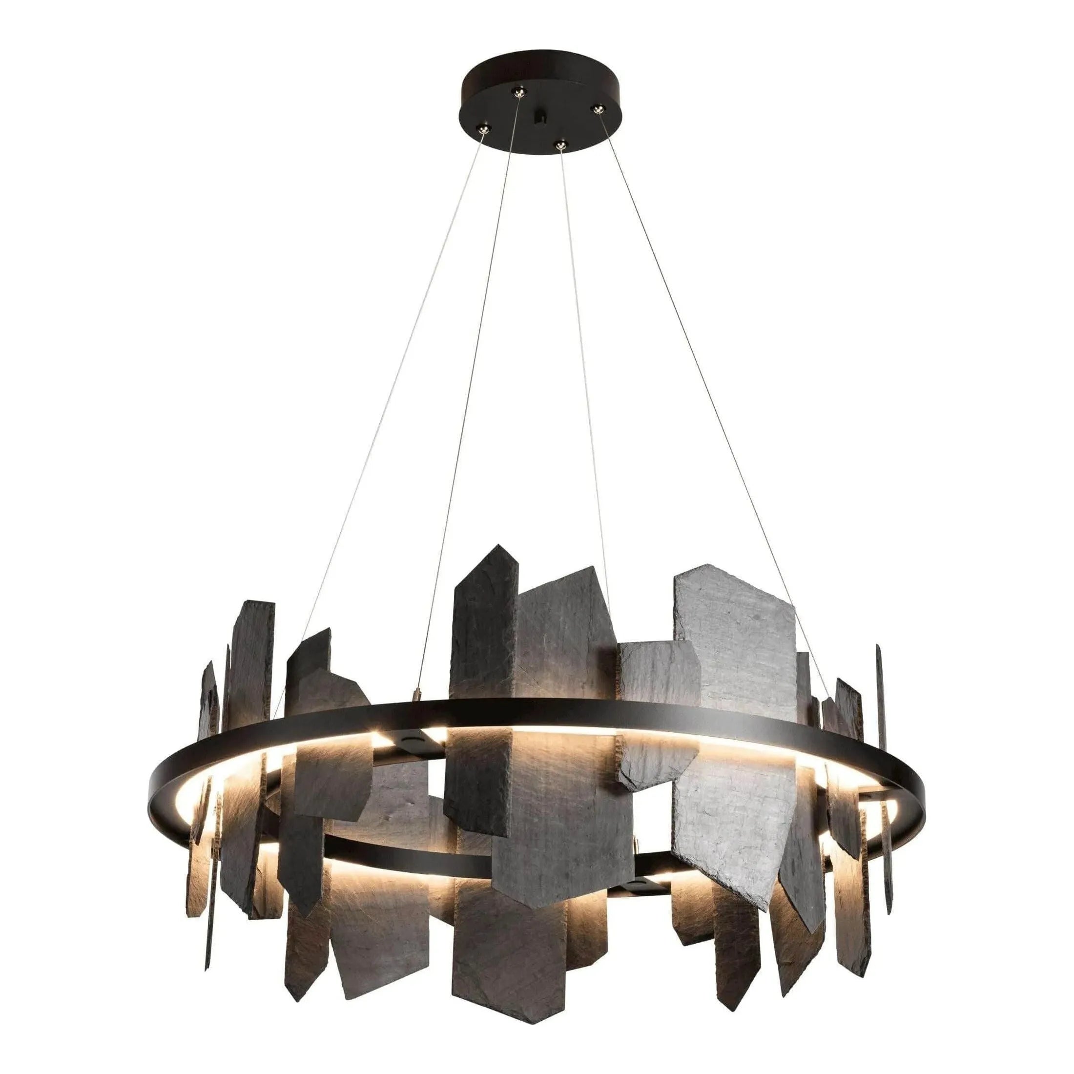 Hubbardton Forge - Ardesia Circular LED Pendant - 139665-LED-STND-10-SL | Montreal Lighting & Hardware