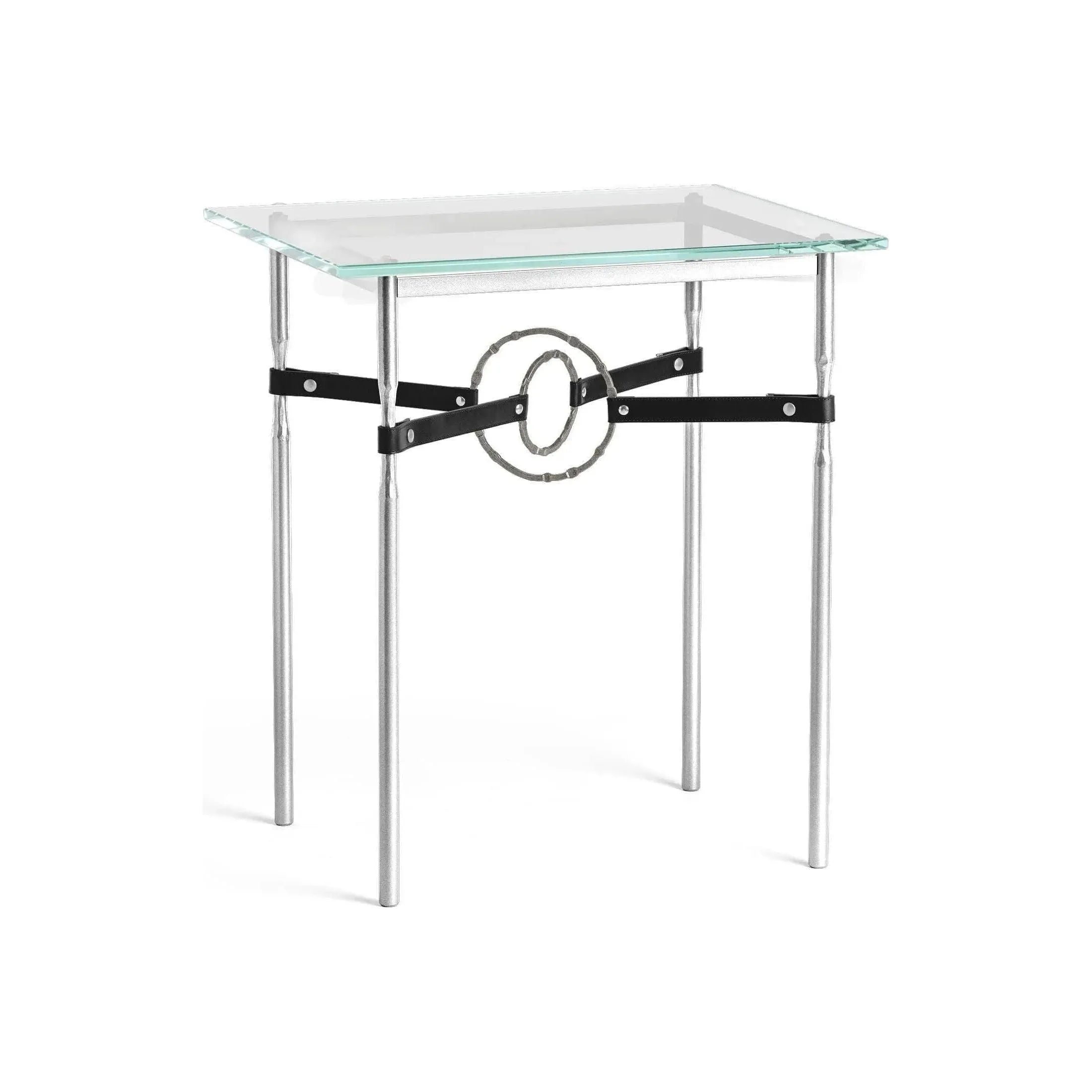 Hubbardton Forge - Equus Black Leather Side Table - 750116-85-20-LK-VA0717 | Montreal Lighting & Hardware