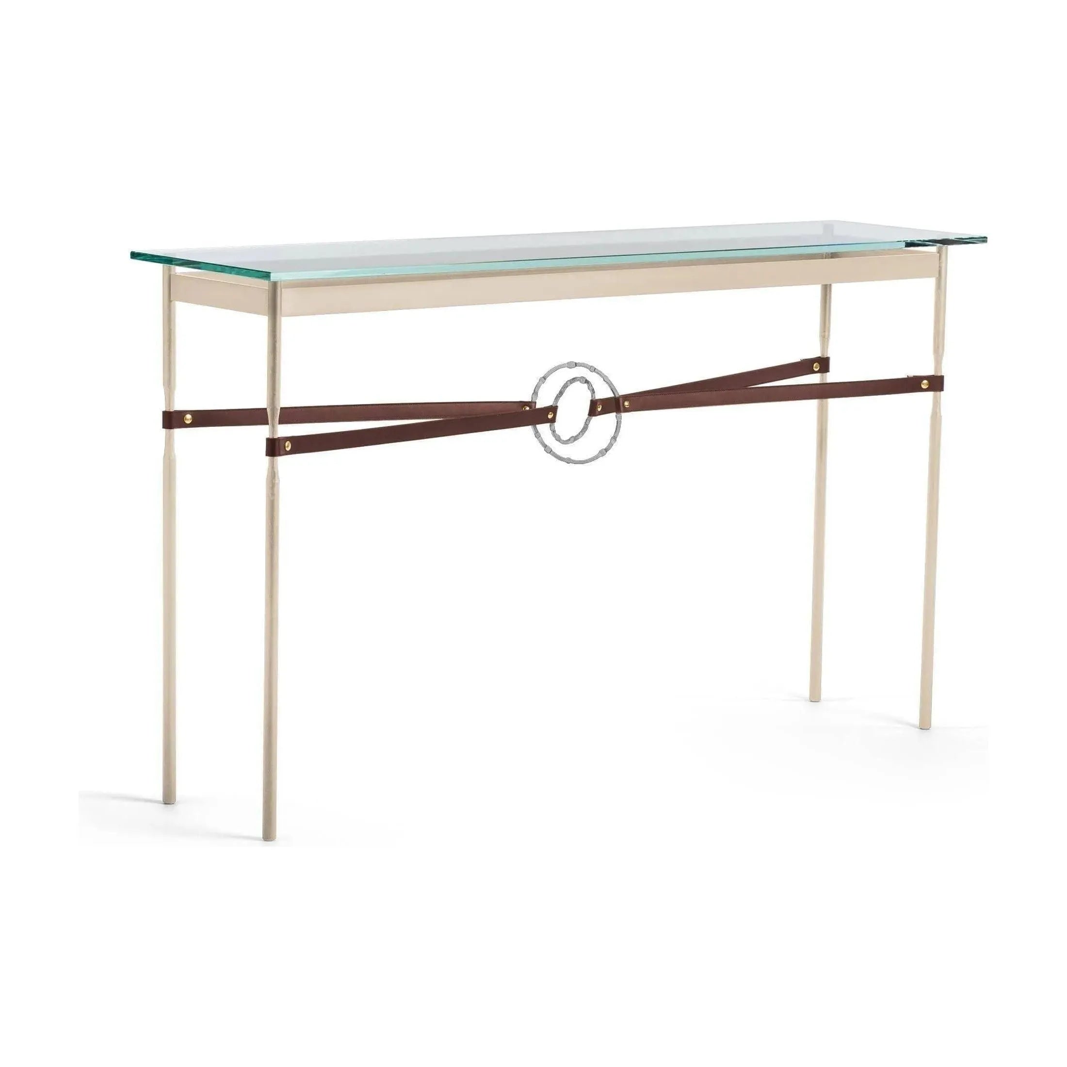 Hubbardton Forge - Equus Brown Leather Console Table - 750118-84-82-LB-VA0714 | Montreal Lighting & Hardware