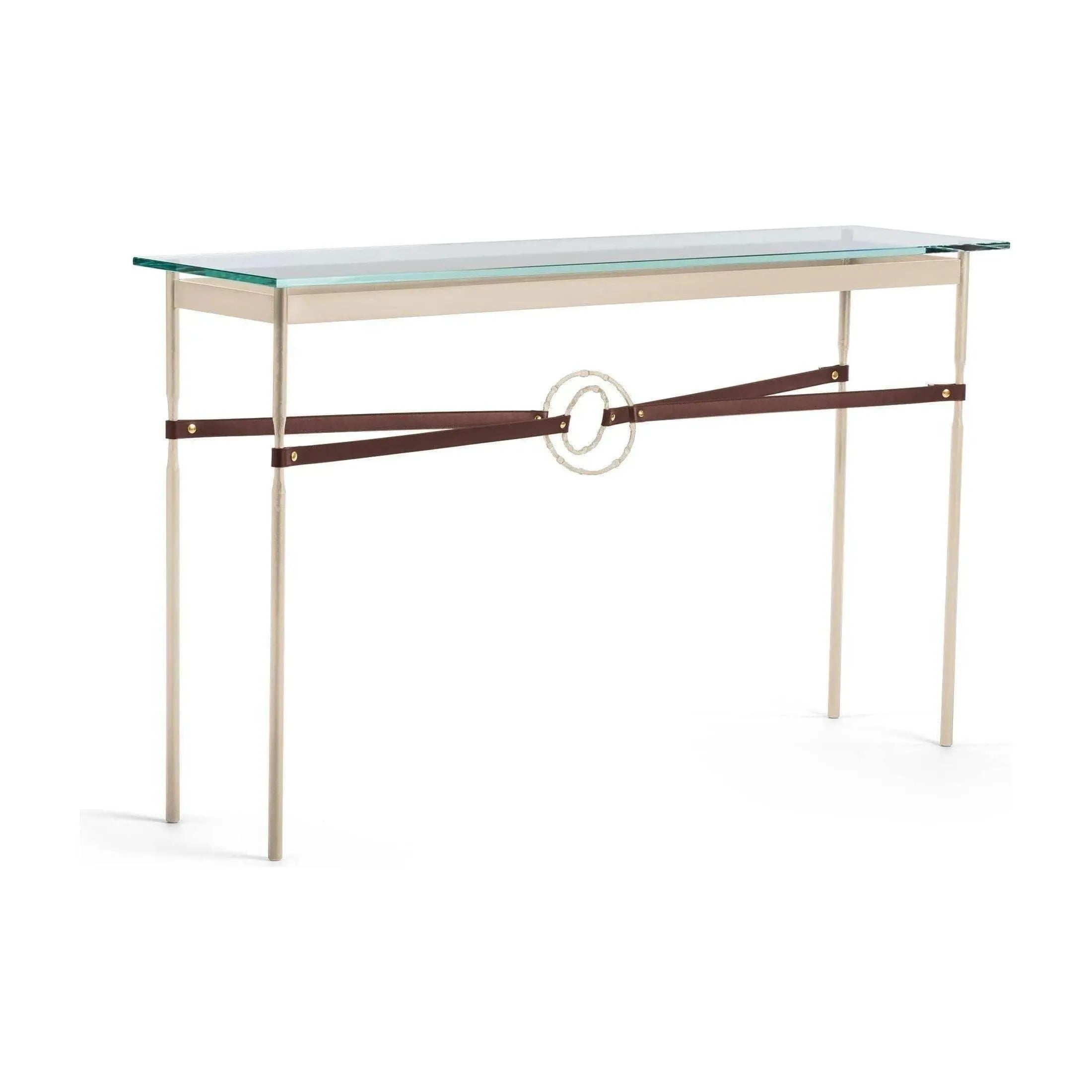 Hubbardton Forge - Equus Brown Leather Console Table - 750118-84-84-LB-VA0714 | Montreal Lighting & Hardware