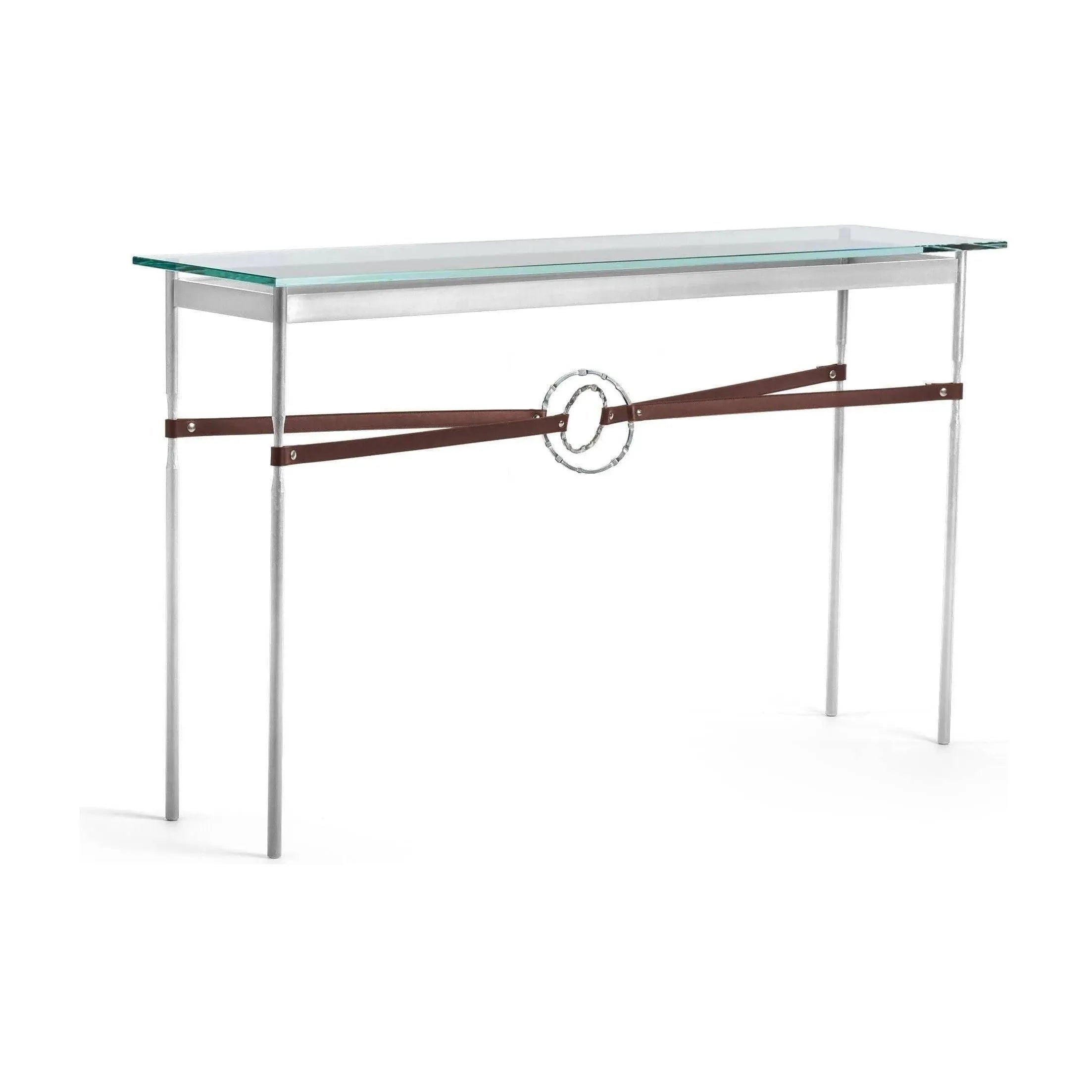 Hubbardton Forge - Equus Brown Leather Console Table - 750118-85-85-LB-VA0714 | Montreal Lighting & Hardware
