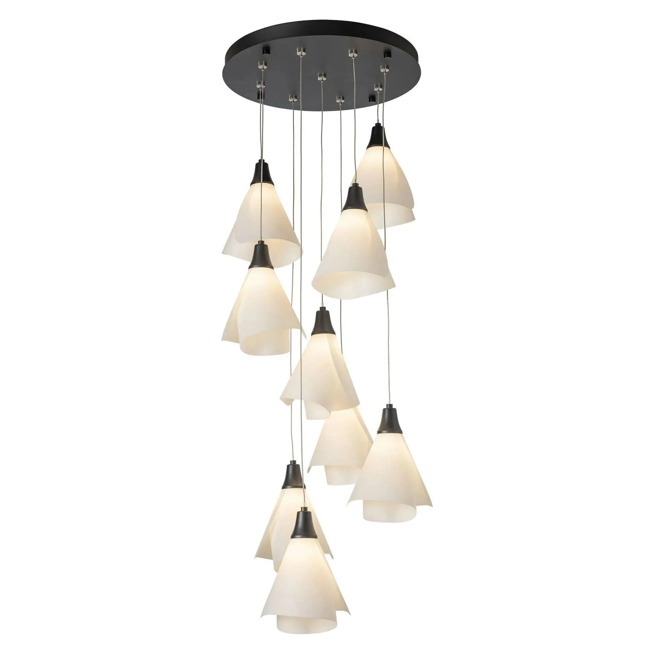 Hubbardton Forge - Mobius 9-Light Round Pendant - 131102-SKT-STND-10-SH1987 | Montreal Lighting & Hardware