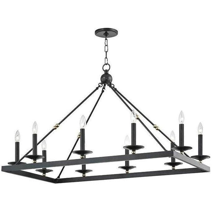 Hudson Valley Lighting - Allendale Rectangular Chandelier - 3244-AOB | Montreal Lighting & Hardware
