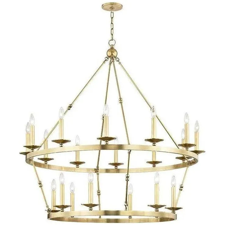 Hudson Valley Lighting - Allendale Two-Tier Chandelier - 3247-AGB | Montreal Lighting & Hardware