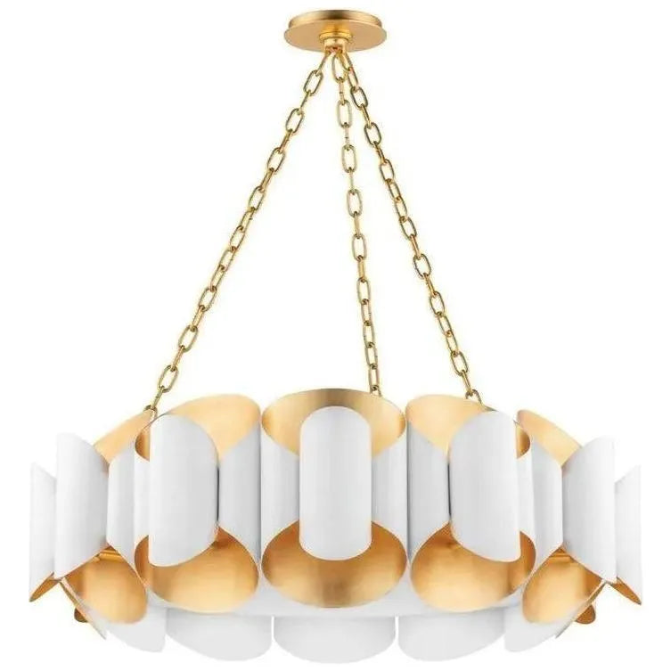 Hudson Valley Lighting - Banks Chandelier - 8534-GL/WH | Montreal Lighting & Hardware