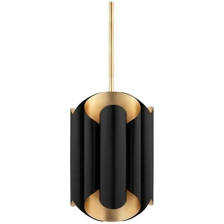 Hudson Valley Lighting - Banks Pendant - 8513-GL/BK | Montreal Lighting & Hardware