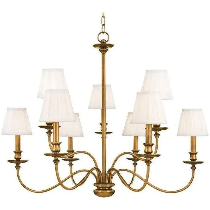 Hudson Valley Lighting - Menlo Park Chandelier - 4039-AGB | Montreal Lighting & Hardware