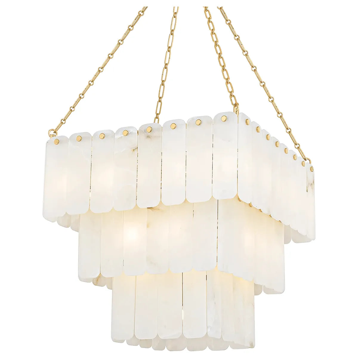Hudson Valley Lighting - Moissanite Chandelier - 7433-AGB | Montreal Lighting & Hardware