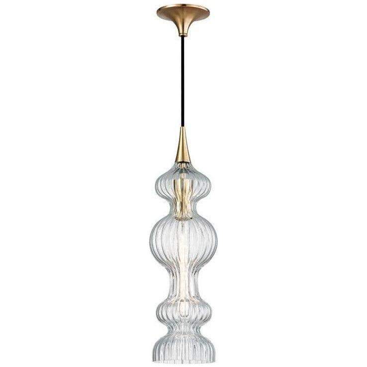 Hudson Valley Lighting - Pomfret Pendant - 1600-AGB-CL | Montreal Lighting & Hardware