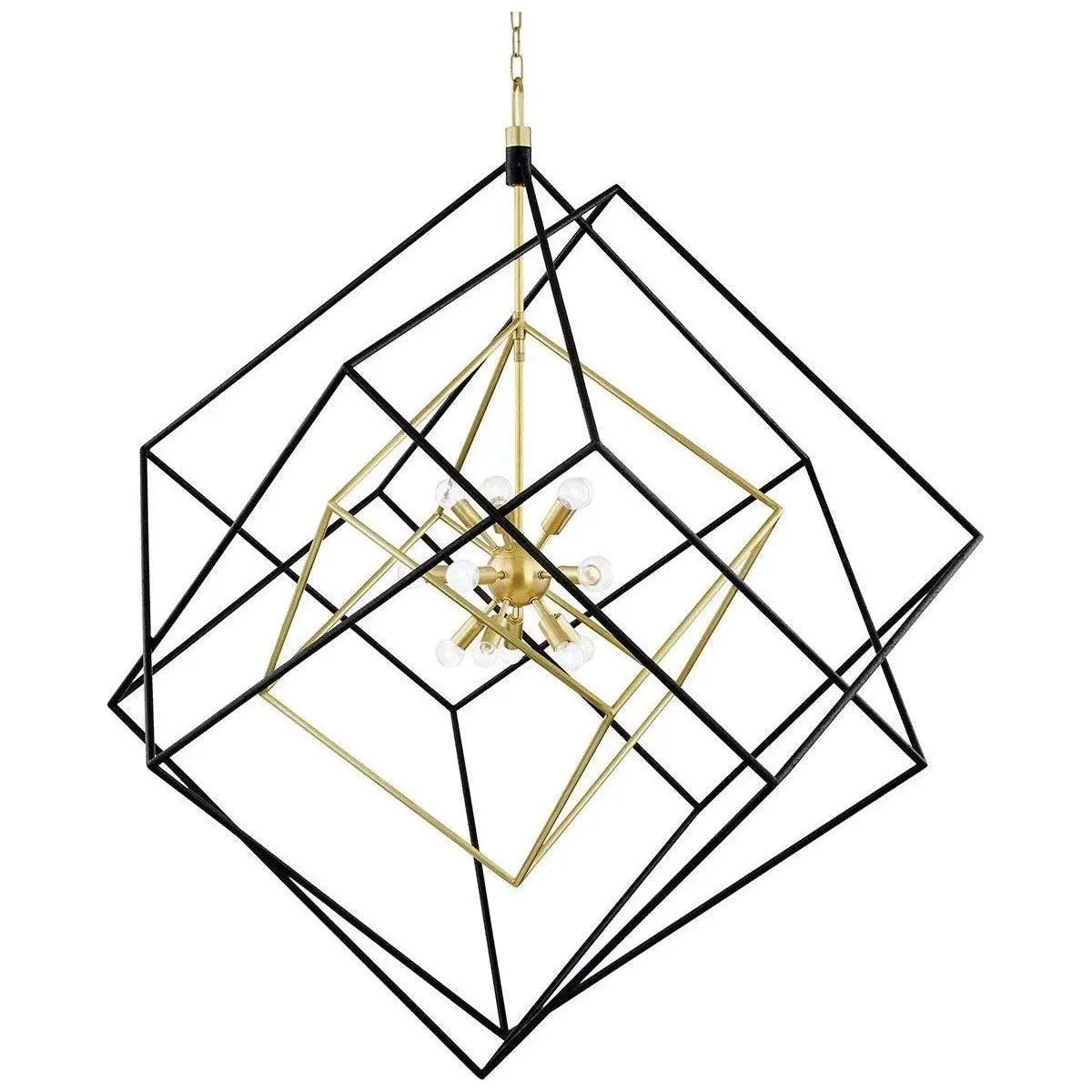Hudson Valley Lighting - Roundout Pendant - 1255-AGB/BK | Montreal Lighting & Hardware