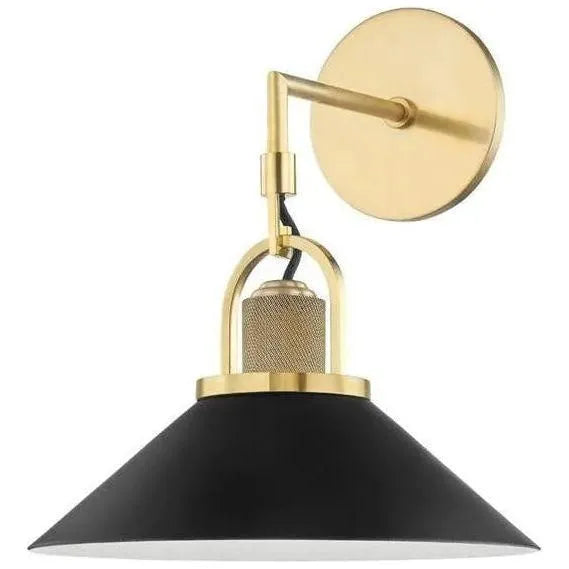 Hudson Valley Lighting - Syosset Wall Sconce - 2601-AGB/BK | Montreal Lighting & Hardware