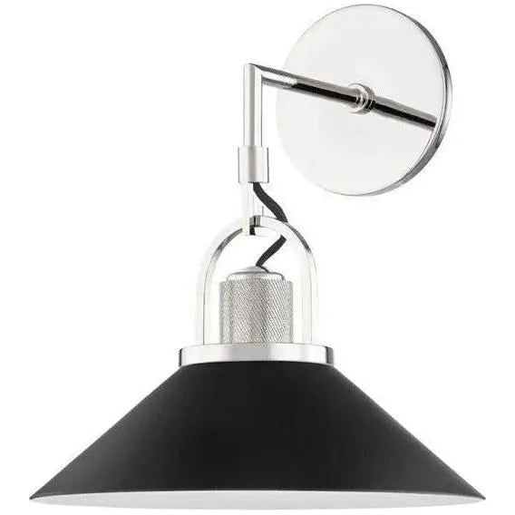 Hudson Valley Lighting - Syosset Wall Sconce - 2601-PN/BK | Montreal Lighting & Hardware