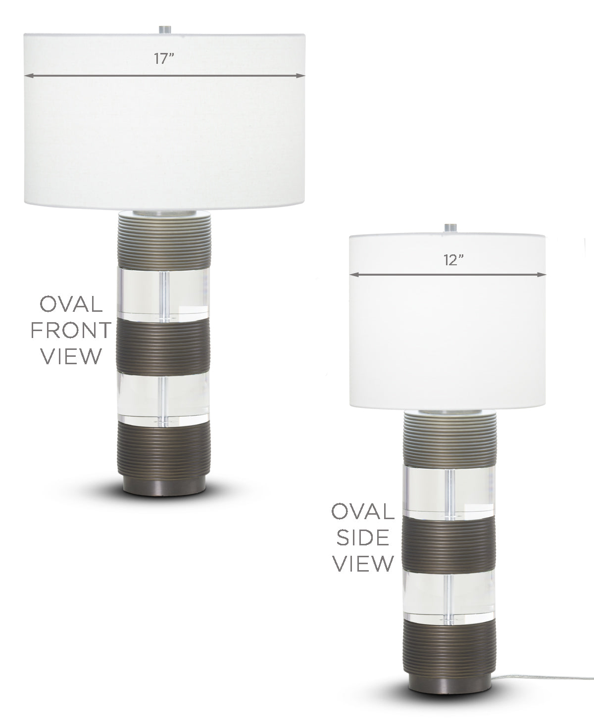 Hunter Table Lamp - FLO-3887-OVAL-OWC