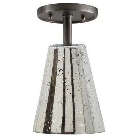 JVI Designs - Grand Central Glass Cone Flush Mount - 1301-18 G2-AM | Montreal Lighting & Hardware