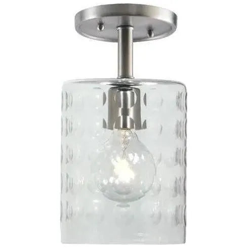 JVI Designs - Grand Central Hammered Glass Flush Mount - 1301-17 G10 | Montreal Lighting & Hardware