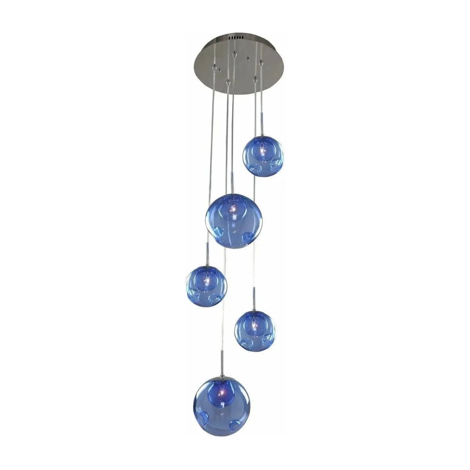 Kalco - Meteor Pendant - 309541CH/SAPPH | Montreal Lighting & Hardware
