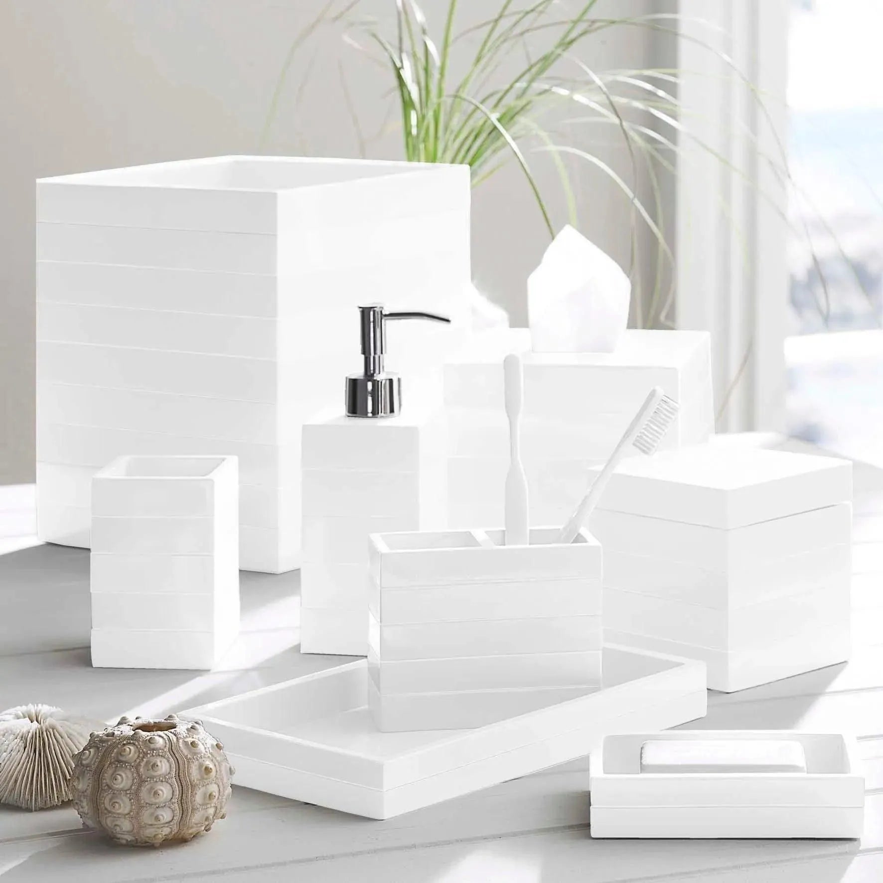 Kassatex - Cabana White Accessories - ACL-LD-W | Montreal Lighting & Hardware