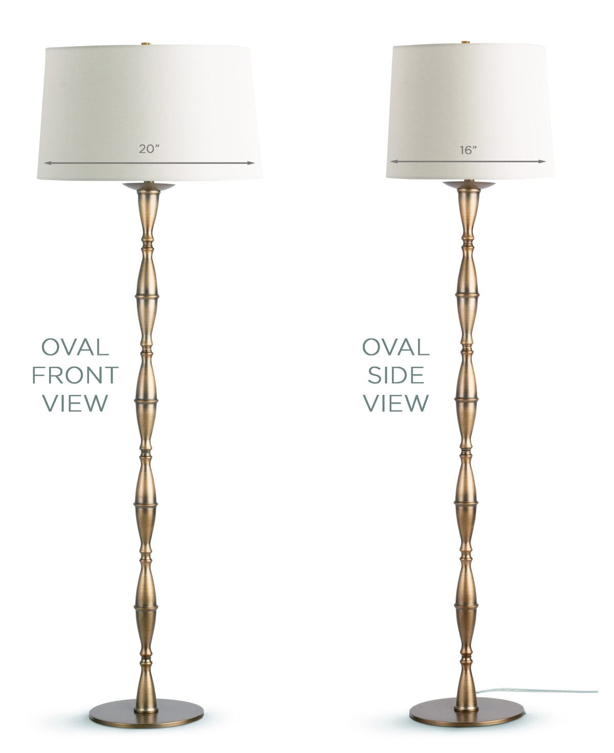 Kenora Floor Lamp - FLO-4761-OVAL-OWL