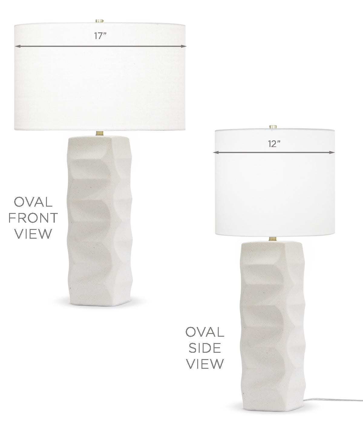 Kraft Table Lamp - FLO-4576-OVAL-OWC